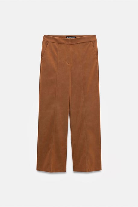 Hochtaillierte weite Fleece-Hosen - Image 3