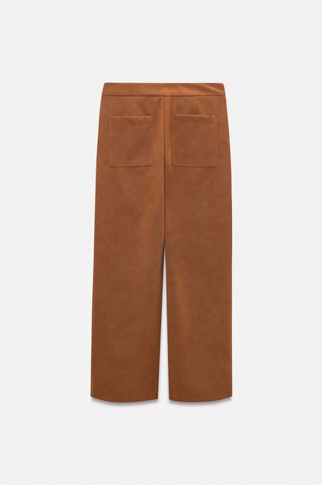 Hochtaillierte weite Fleece-Hosen - Image 4