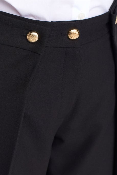 Damen Hohe Taille Weite Crepe-Hosen - Image 4