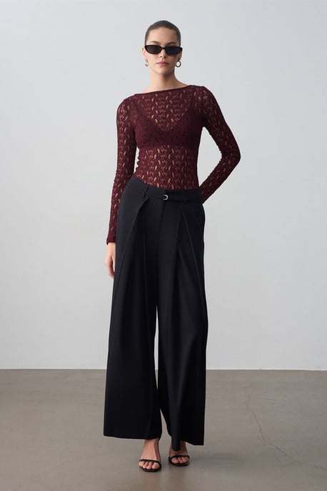 Weite, gefaltete Hose - Image 1