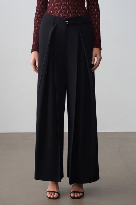 Weite, gefaltete Hose - Image 3