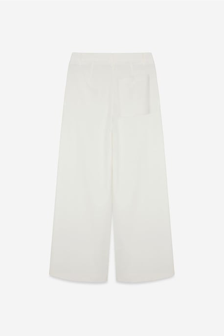 Damen High-Waist Weitbein-Crepe-Hosen - Image 6