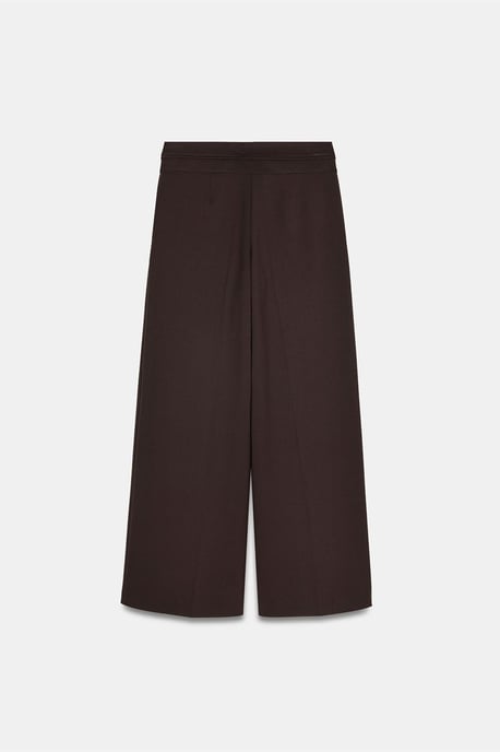 Hochbundweite Hose mit weitem Bein aus Krepp - Image 6