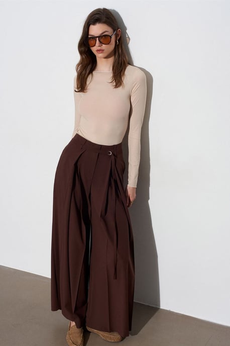 Weite, plissierte Hose - Image 4
