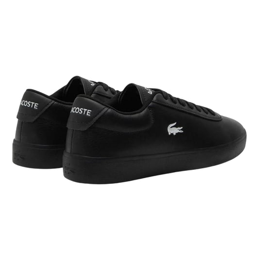 Lacoste - "Baseshot Evo" Krokodil Sneaker für Herren, Leder, Flach (Schwarz) - Image 2