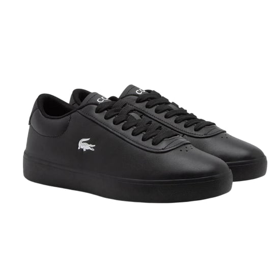 Lacoste - "Baseshot Evo" Krokodil Sneaker für Herren, Leder, Flach (Schwarz) - Image 3