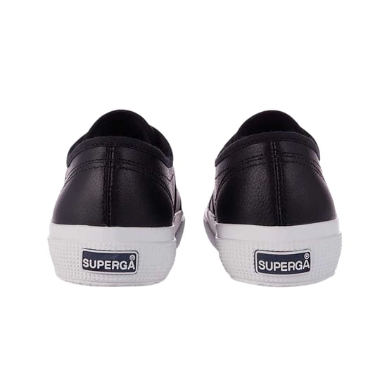 Superga - "2750" Sneaker für Damen, Nappaleder (Schwarz/Weiß) - Image 2