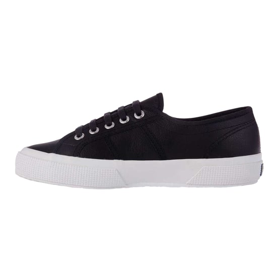 Superga - "2750" Sneaker für Damen, Nappaleder (Schwarz/Weiß) - Image 3