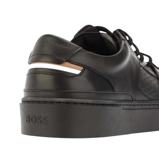 Boss - "Gary" Sneaker für Herren, Leder, Flach (Schwarz) - Image 5