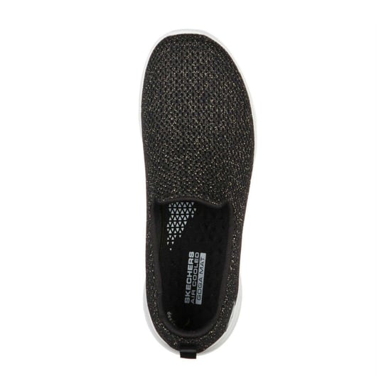 Skechers - "Go Walk Joy" Glitzer Sneaker für Damen (Schwarz/Gold) - Image 3