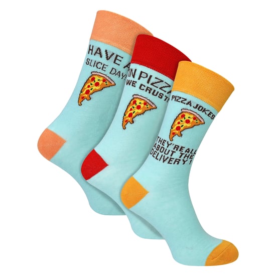 3 Paar Herren Spaß-Socken aus Baumwolle | Lustige Lebensmittel- und Getränkeslogans | Geschenkidee - Image 3