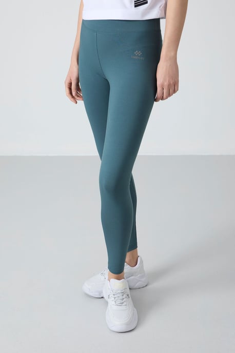 Hochgeschnittene Baumwoll-Elasthan-Leggings - Image 2