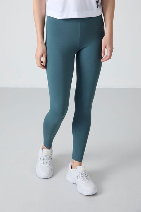 Hochgeschnittene Baumwoll-Elasthan-Leggings - Image 4