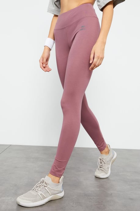 Hochtaillierte Baumwoll-Elasthan-Leggings - Image 2