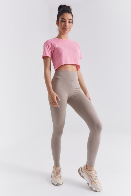Hochtaillierte Leggings aus Baumwolle und Elasthan - Image 5