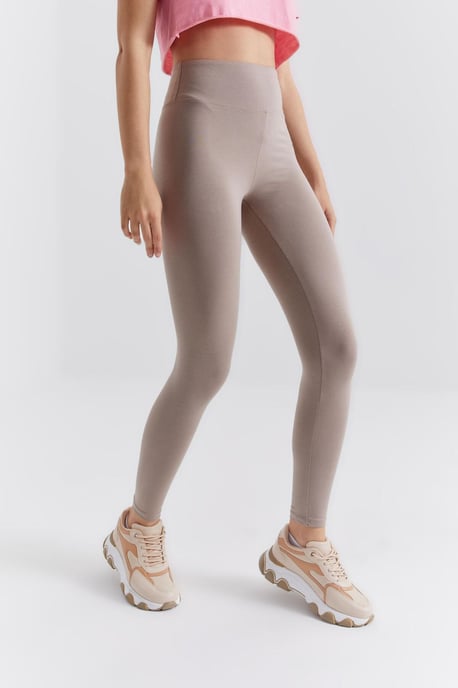 Hochtaillierte Leggings aus Baumwolle und Elasthan - Image 6
