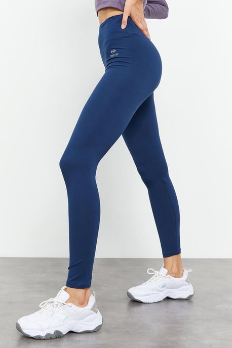 Hochtaillierte Leggings aus Baumwolle und Elasthan - Image 2