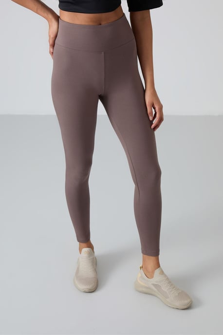 Hochgeschnittene Baumwoll-Elasthan-Leggings - Image 4
