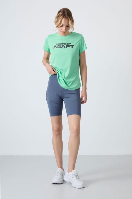 Kurze High-Waist Strickleggings - Image 1