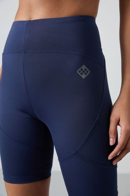 Kurze Hohe Taille Strick Leggings - Image 4