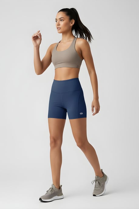 Kurze Hochtaillierte Slim-Fit Leggings Mit Gürtel - Image 3