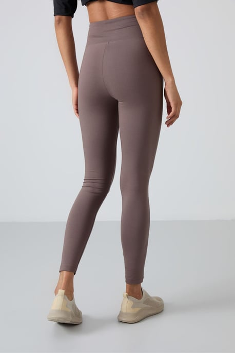 Hochtaillierte Baumwoll-Lycra-Jersey-Leggings - Image 5