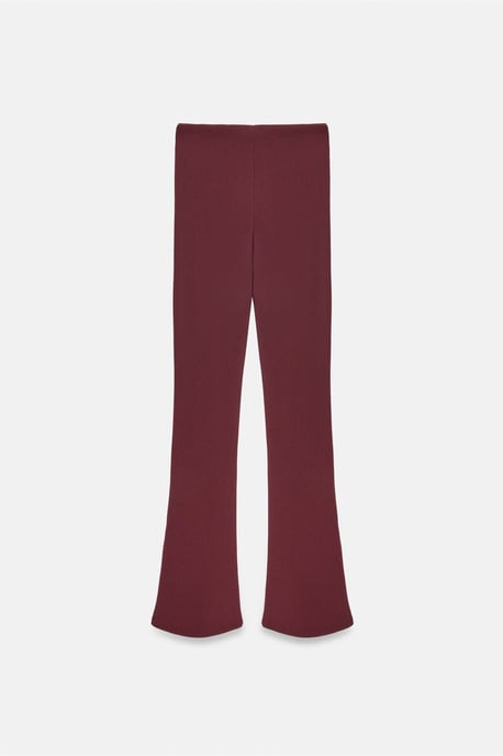 Hochtaillante Flared Leggings mit Knopfdetails - Image 5