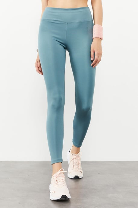 Hochgeschnittene Slim-Fit Leggings - Image 4