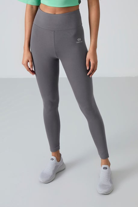 Hochtaillierte Leggings aus Baumwolle und Elasthan - Image 2