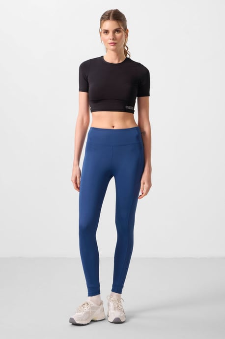 Hochtaillierte Skinny-Leggings mit Tasche - Image 2