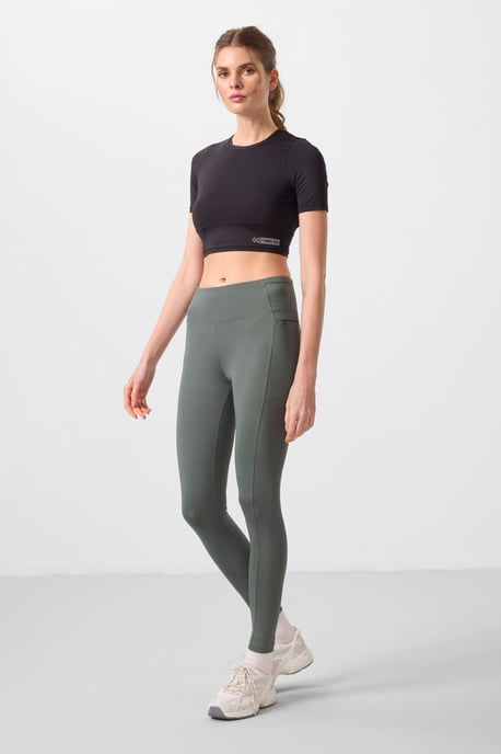 Hochtaillierte Slim-Fit Leggings mit Tasche - Image 4