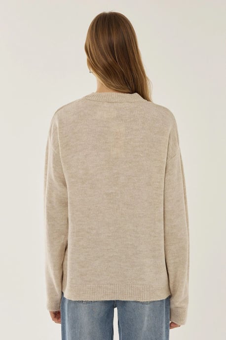 Lässiger Pullover mit Schleifendetail - Image 5