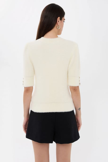Kurzarmpullover mit Steinverzierungen - Image 4