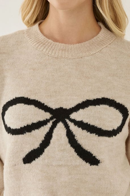 Relaxed Fit Pullover mit Schleifen-Detail - Image 6