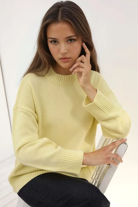 Rundhals Gemütlicher Pullover - Image 2