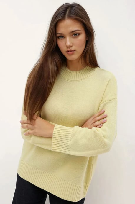 Rundhals Gemütlicher Pullover - Image 3