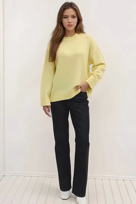 Rundhals Gemütlicher Pullover - Image 5