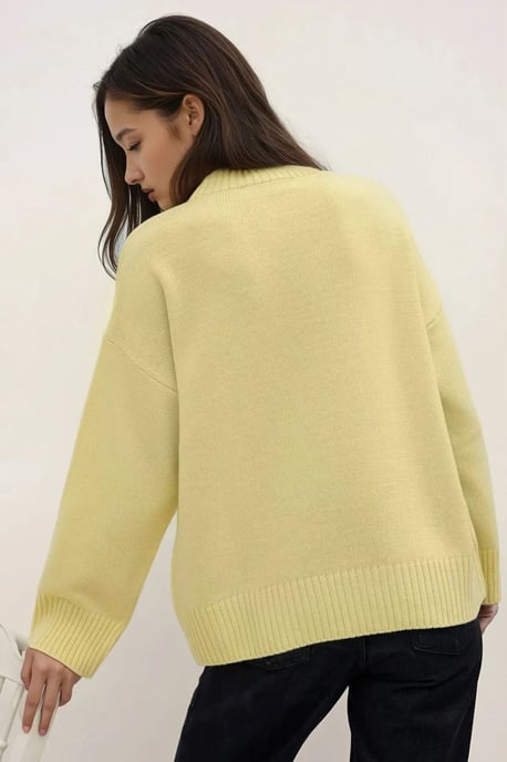 Rundhals Gemütlicher Pullover - Image 6