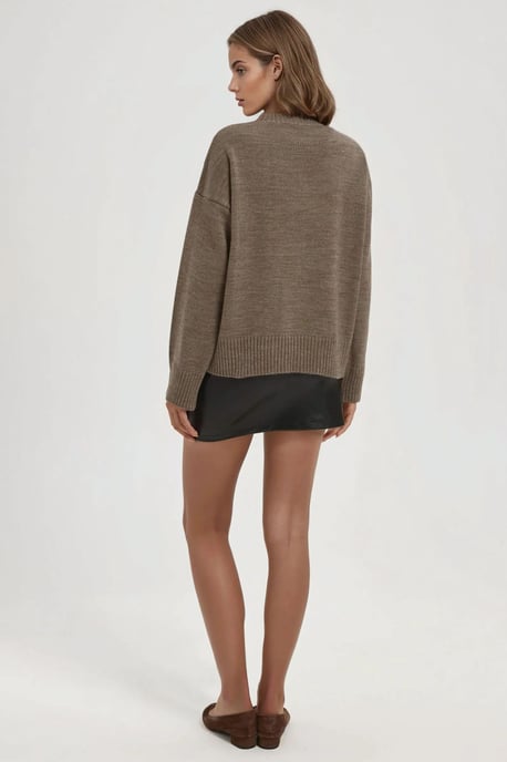 Rundhals Gemütlicher Pullover - Image 5