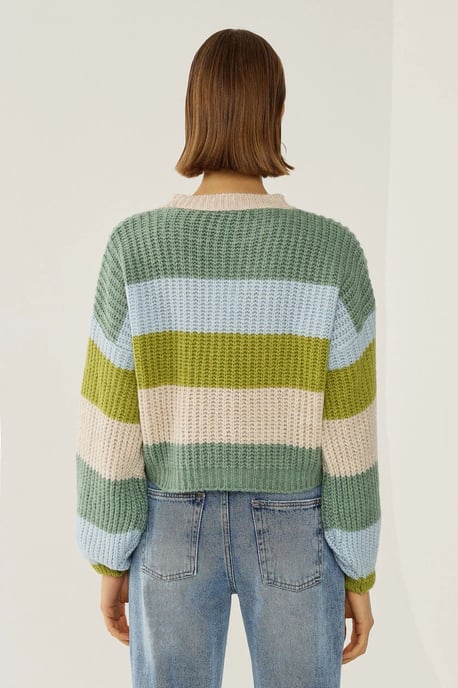Lässiger gestreifter Pullover - Image 3