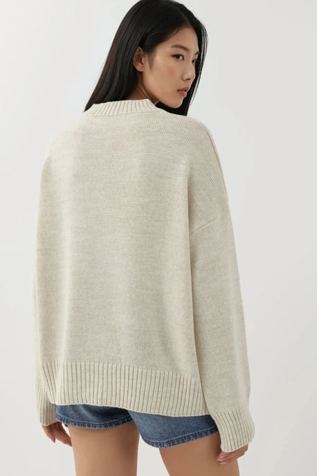 Rundhals Gemütlicher Pullover - Image 4