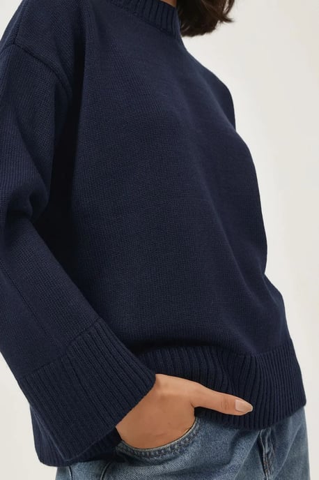 Rundhals Gemütlicher Pullover - Image 3