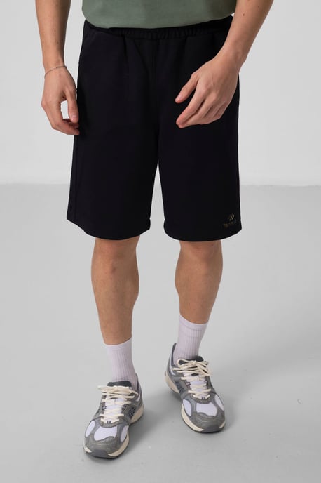 Übergroße Baumwollmischung Strickshorts - Image 2