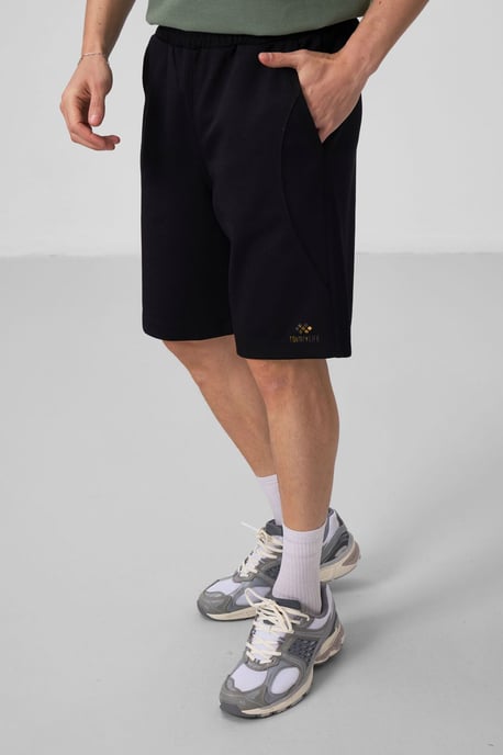 Übergroße Baumwollmischung Strickshorts - Image 4