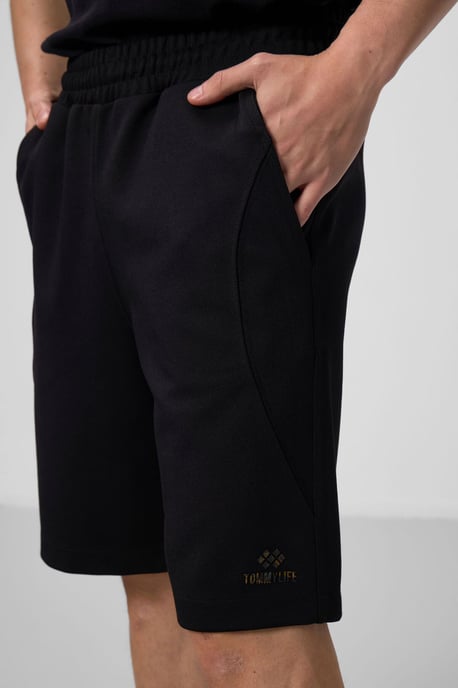 Übergroße Baumwollmischung Strickshorts - Image 3