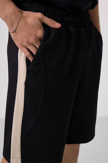 Übergroße Baumwollmischung Strickshorts - Image 5