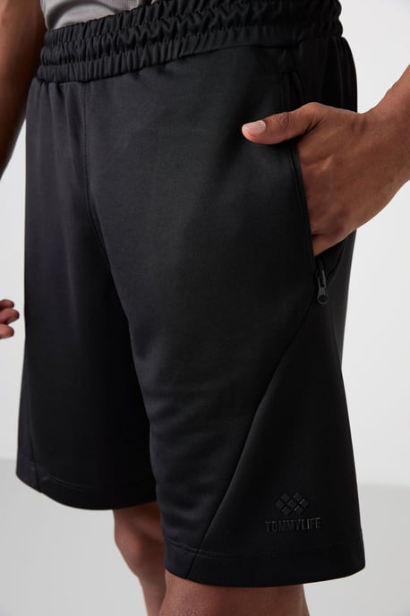 Herren Polyester Strick Sweatshorts - Image 3