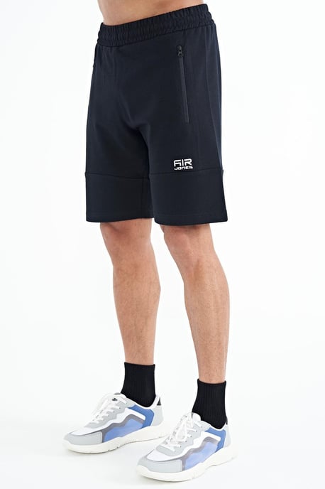 Herren Solid Strick Sweatshorts - Image 3