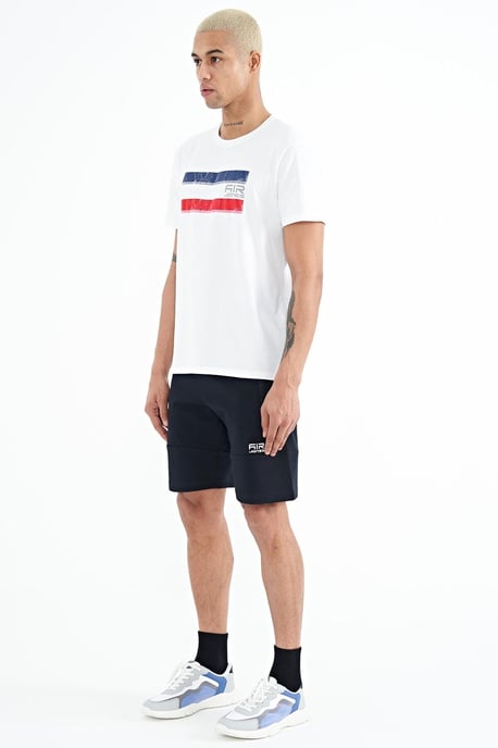 Herren Solid Strick Sweatshorts - Image 4
