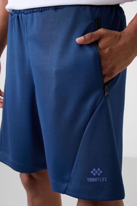 Herren Polyester Strick Sweatshorts - Image 3